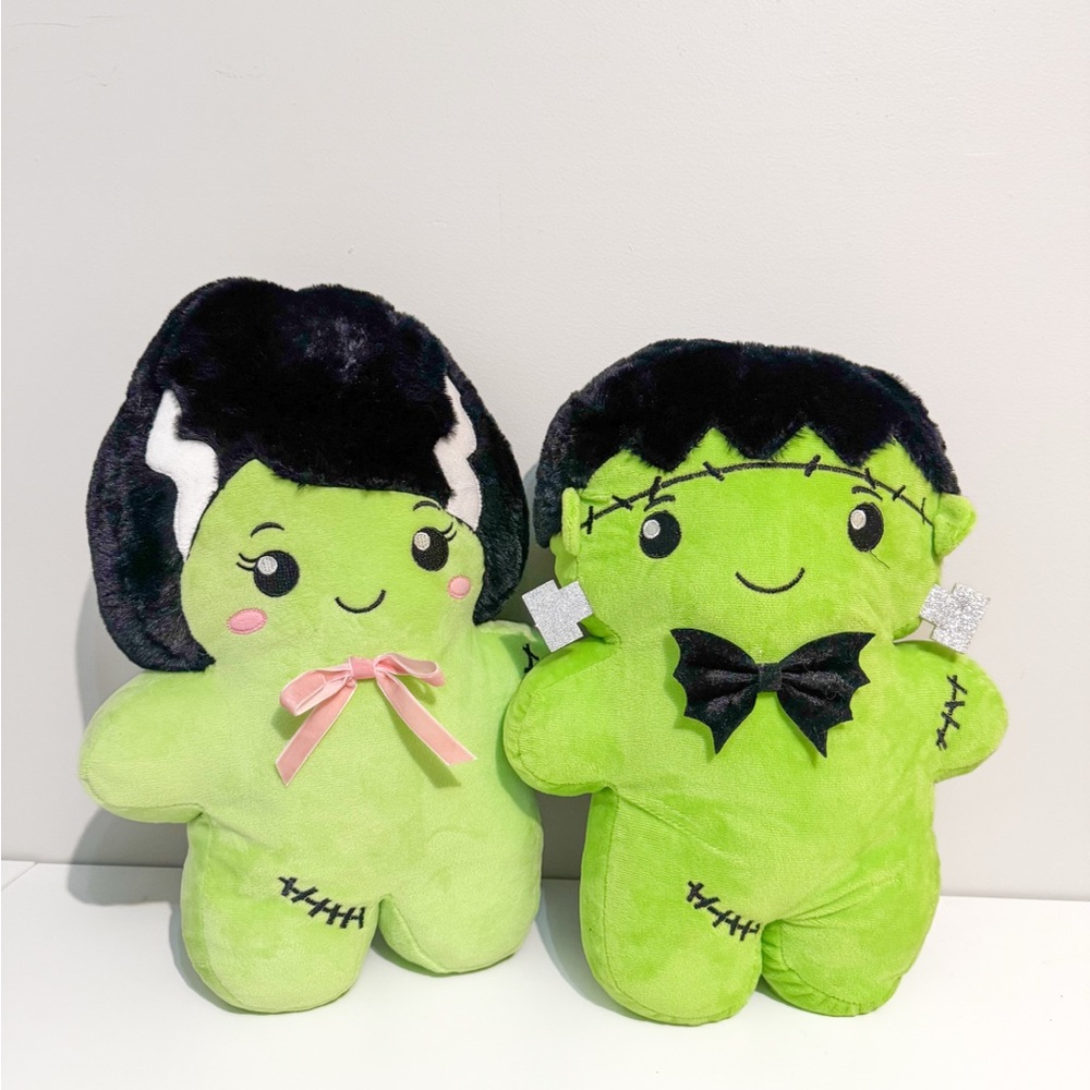 Goblin & Ghoul Frankenstein & Bride Halloween Pillows